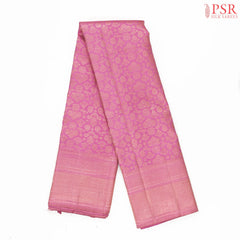 Mulberry Pink Kanchipuram Jacquard Silk Saree