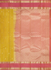 Mustard Yellow Fancy Kanchipuram Silk Saree