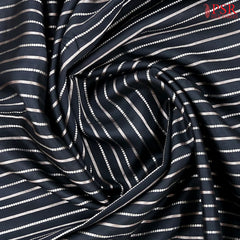 Black Chiniya Silk Saree