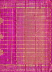 Magenta Kanchipuram Silk Saree