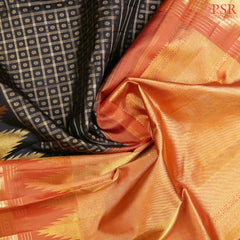 Black Kanchipuram Silk Saree