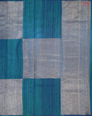 Peacock Blue Banaras Jute Silk Saree