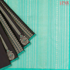Umber Brown Kanchipuram Silk Saree