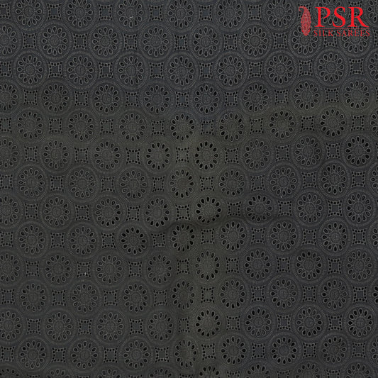 Shadow Black Hacoba Embroidery Running Material