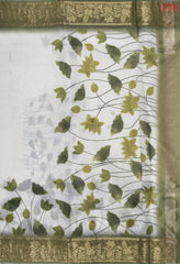 Floral Beige Kota Saree