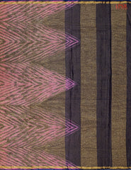 Rouge Pink Crushed Tissue Silk Saree