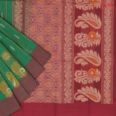 Emerald Green Kovai Cotton Saree