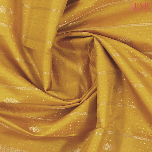 Mustard Yellow Fancy Kanchipuram Silk Saree