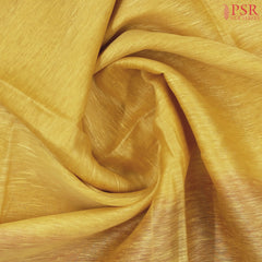 Yellow Semi Tussar Saree