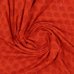 Saffron Jaipur Cotton Print Running Material