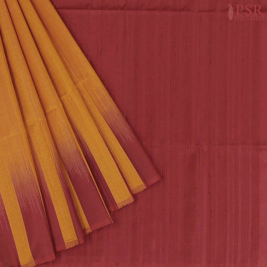 Marmalade Orange Jute Soft Silk Saree