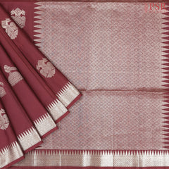 Maroon Soft Silk Saree