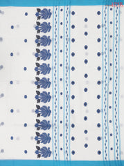 White Byloom Cotton Saree