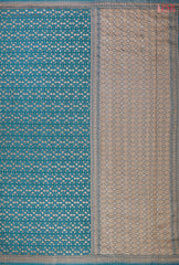 Chintamani Blue Georgette Silk Saree