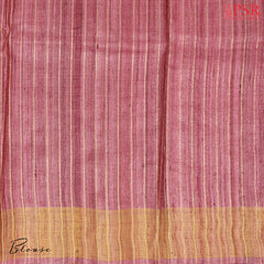 Puce Pink Ghicha Kadhi Tussar Silk Saree