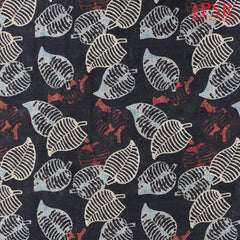 Shadow Black Semi Tassar Running Material