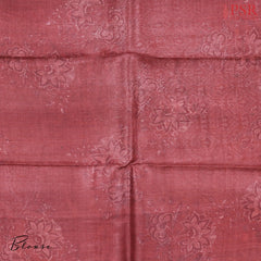 Light Orange & Light Green Kadhi Tussar Silk Saree