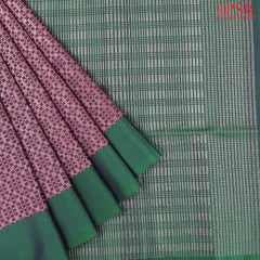 Dark Plum Purple Soft Silk Saree