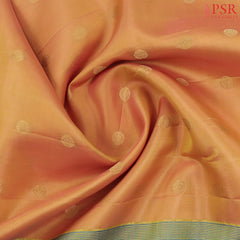 Melon Yellow Gadwal Silk Saree