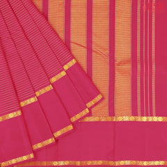 Hot Pink Fancy Kanchipuram Silk Saree