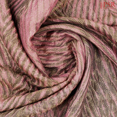 Rouge Pink Crushed Tissue Silk Saree