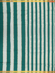 Green & Beige Mangalagiri Cotton Saree