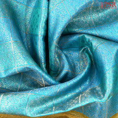 Turquoise Blue Bridal Kanchipuram Silk Saree