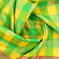 Green & Yellow Art Silk Saree