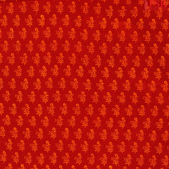 Rust Red Cotton Print Running Material