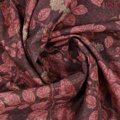 Dark Maroon Bamboo Silk Sarees