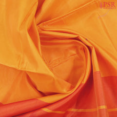Fire Yellow Vazhainaar Silk Saree