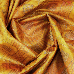 Shades Of Mustard Banaras Tussar Silk Saree