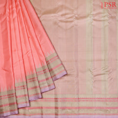 Candlelight Peach Gadwal Silk Saree