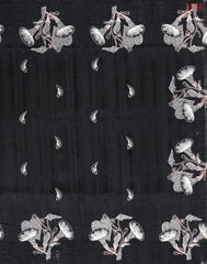 Black Kosa Embroidery Saree