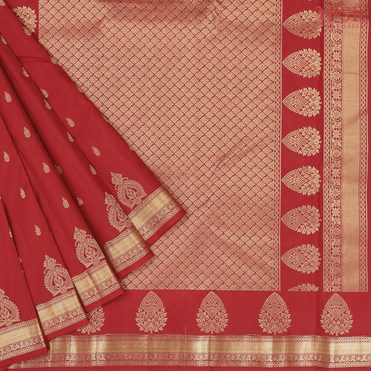 Red Fancy Kanchipuram Silk Saree