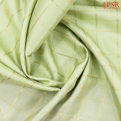 Pastel Pistachio Kanchipuram Jacquard Silk Saree