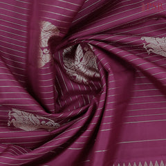 Burgundy Kanchipuram Silk Saree