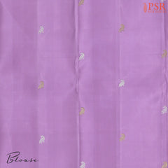 Wisteria Lavender Kanchipuram Jacquard Silk Saree
