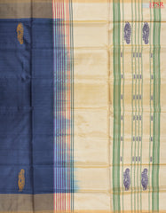 Peacock Blue Vazhainaar Silk Saree