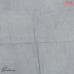 Grey Mal Mal Cotton Dress Material