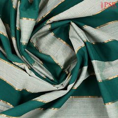 Green & Beige Mangalagiri Cotton Saree