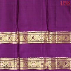 Amber Yellow Kanchipuram Silk Saree
