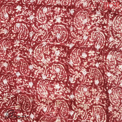 Tan & Maroon Semi Crape Saree