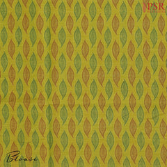 Olive Chartreuse Kovai Cotton Saree