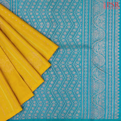 Mustard Yellow Kanchipuram Silk Saree