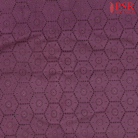 Jam Purple Hacoba Embroidery Running Material
