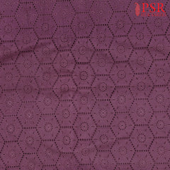 Jam Purple Hacoba Embroidery Running Material