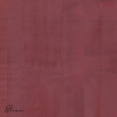 Maroon Kanchipuram Jacquard Silk Saree