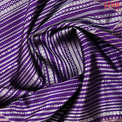 Violet Banaras Silk Saree
