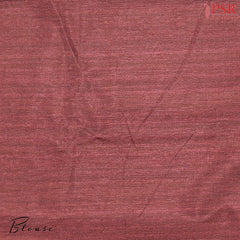 Dark Red Semi Tussar Saree